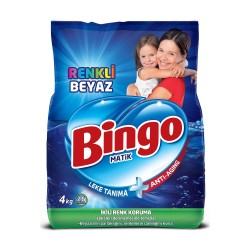 Bingo Renkli&Beyaz Toz Çamaşır Deterjanı 4 Kg Bingo Renkli&Beyaz Toz Çamaşır Deterjanı 4 Kg