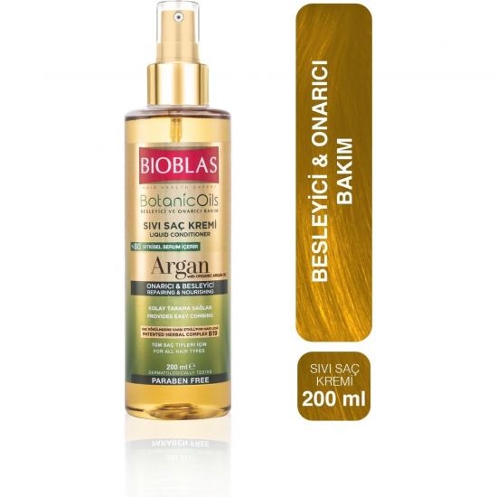 Bioblas Botanic Oils Argan Yağlı Sıvı Saç Kremi 200 Ml