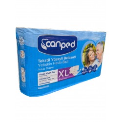Canped Belbantlı Tekstil Yüzeyli Hasta Bezi Ekstra Büyük Xl 30 Adetli Canped Belbantlı Tekstil Yüzeyli Hasta Bezi Ekstra Büyük Xl 30 Adetli