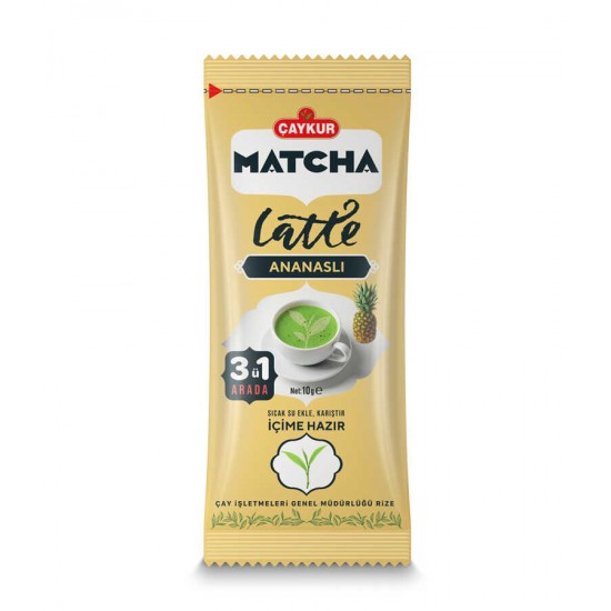 ÇaykurMatcha 3'u 1 Arada Latte Ananaslı Detoks Çayı 10 gr