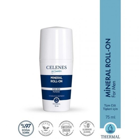 CELENES TERMAL MINERAL ROLLON MEN PARFUMLU 75 ML