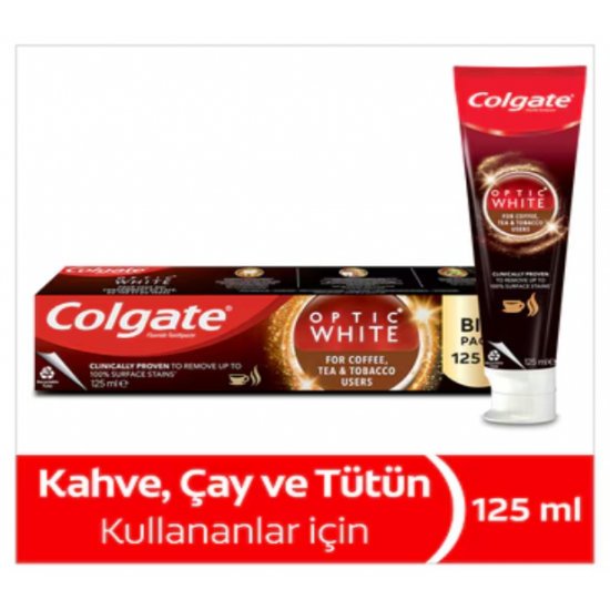 COLGATE MACUN OPTIC WHITE CAY KAHVE 125 ML