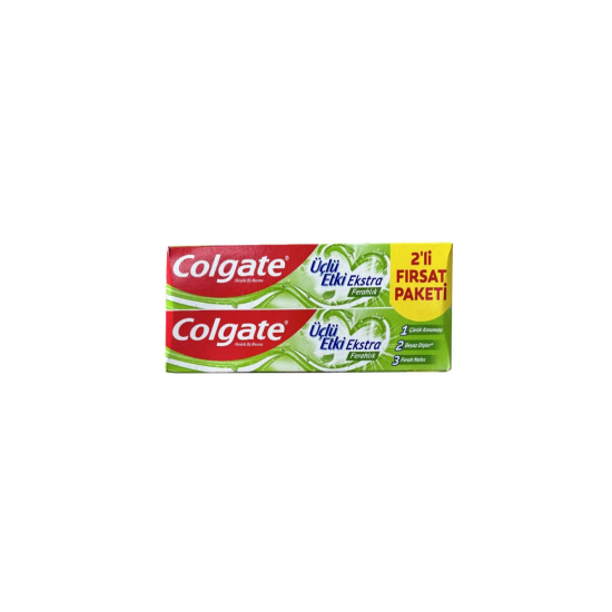 COLGATE MACUN UC ETKILI EXTRA FRESH 75ML+75ML