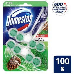 Domestos WC Blok 5'li Güç Tuvalet Bloğu Çam Ferahlığı Maksimum Hijyen 100 G Domestos WC Blok 5'li Güç Tuvalet Bloğu Çam Ferahlığı Maksimum Hijyen 100 G