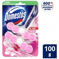 Domestos WC Blok 5'li Güç Tuvalet Bloğu Manolya Ferahlığı Maksimum Hijyen 100 G