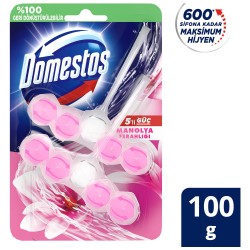 Domestos WC Blok 5'li Güç Tuvalet Bloğu Manolya Ferahlığı Maksimum Hijyen 100 G Domestos WC Blok 5'li Güç Tuvalet Bloğu Manolya Ferahlığı Maksimum Hijyen 100 G