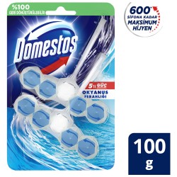 Domestos WC Blok 5'li Güç Tuvalet Bloğu Okyanus Ferahlığı Maksimum Hijyen 100 G Domestos WC Blok 5'li Güç Tuvalet Bloğu Okyanus Ferahlığı Maksimum Hijyen 100 G