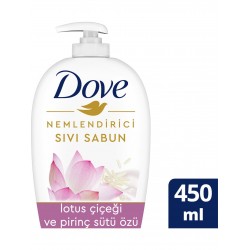 Dove Lotus Çiçeği ve Pirinç Sütü Sıvı Sabun 450 ml Dove Lotus Çiçeği ve Pirinç Sütü Sıvı Sabun 450 ml