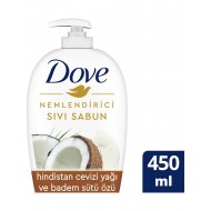 Dove Nemlendirici Sıvı Sabun Hindistan Cevizi Yağı ve Badem Sütü Özü - 450 ml Dove Nemlendirici Sıvı Sabun Hindistan Cevizi Yağı ve Badem Sütü Özü - 450 ml