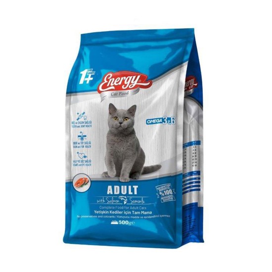 Energy Kedi Maması 500 gr Somonlu