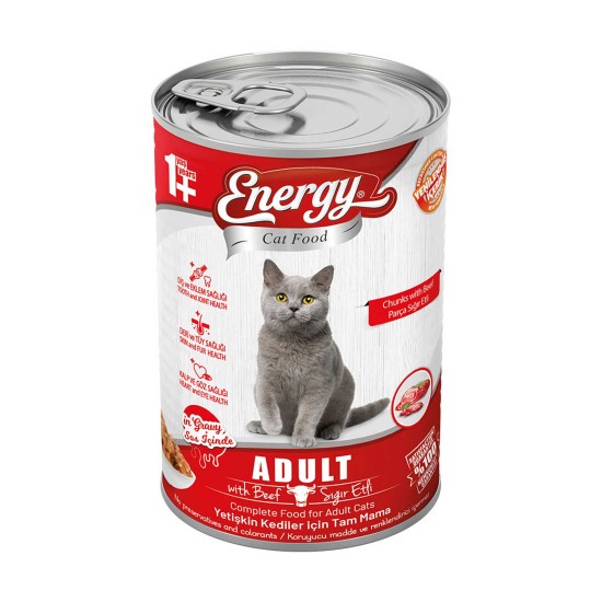 Energy Kedi Maması Islak 400 gr Sığır Etli