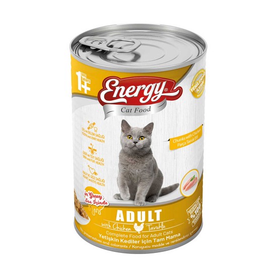 Energy Kedi Maması Islak 400 gr Tavuklu