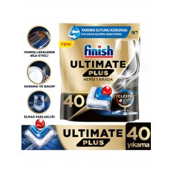 Finish Ultimate Plus 40 Kapsül Bulaşık Makinesi Deterjanı Tableti (1 x 40 Kapsül) Finish Ultimate Plus 40 Kapsül Bulaşık Makinesi Deterjanı Tableti (1 x 40 Kapsül)