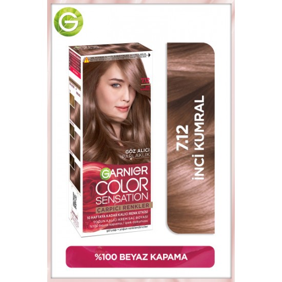 Garnier Çarpıcı Renkler Krem Saç Boyası 7.12 İnci Kumral