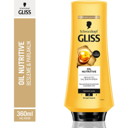 Gliss Oil Nutritive Besleyici & Parlaklık Veren Saç Bakım Kremi 360 Ml Gliss Oil Nutritive Besleyici & Parlaklık Veren Saç Bakım Kremi 360 Ml