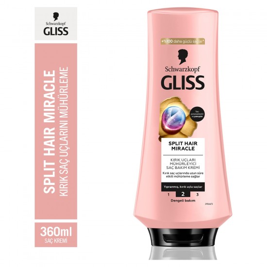 Gliss Split Hair Miracle Kırık Uçları Mühürleyici Saç Bakım Kremi 360 Ml