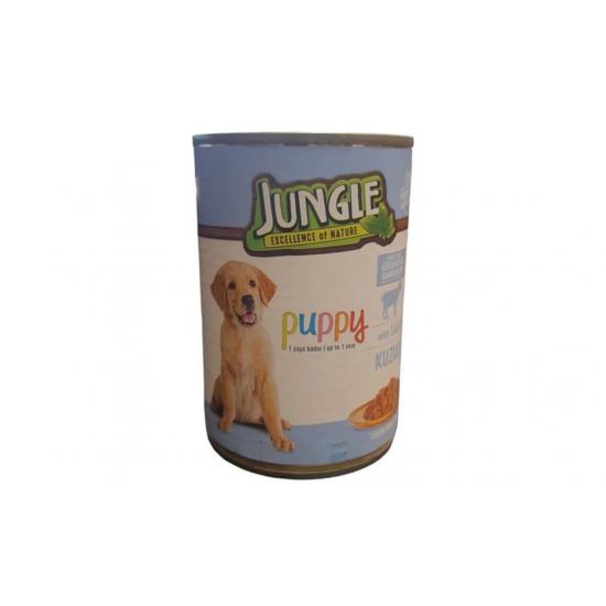 JUNGLE YAVRU KOPEK KONSERVESI KUZU ETLI 400 GR