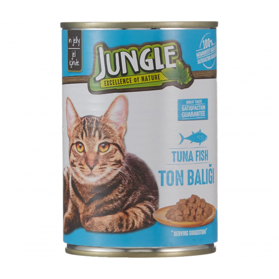 JUNGLE KEDI KONSERVESI TON BALIGI 400 GR JUNGLE KEDI KONSERVESI TON BALIGI 400 GR