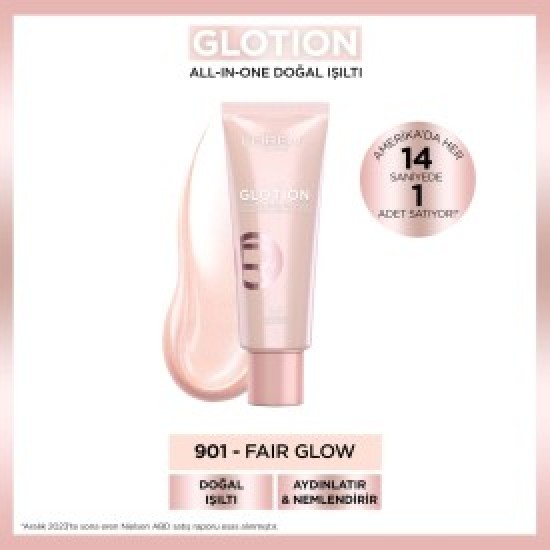 L'Oréal Paris Glotion All-In-One Doğal Işıltı 901 - Fair Glow 40 ml