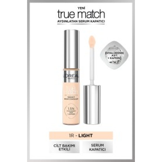 L'Oréal Paris True Match Aydınlatan Serum Kapatıcı - 1R 11 ml L'Oréal Paris True Match Aydınlatan Serum Kapatıcı - 1R 11 ml