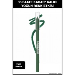 Maybelline New York Tattoo Liner Jel Göz Kalemi - Vivid Green Maybelline New York Tattoo Liner Jel Göz Kalemi - Vivid Green
