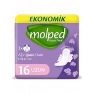 Molped Kalın Ped Klasik Uzun Ekonomik 16 Adet Molped Kalın Ped Klasik Uzun Ekonomik 16 Adet