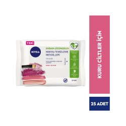 Nivea Makyaj Temizleme Mendili Yüz ve Göz Kuru Ciltler için 25 Adet
