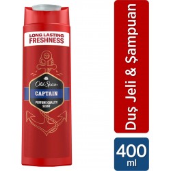 Old Spice Duş Jeli & Şampuan Captain 400 ML Old Spice Duş Jeli & Şampuan Captain 400 ML
