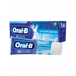 Oral-B 3D White Çay ve Kahve İçenler için Diş Macunu 75 ml Oral-B 3D White Çay ve Kahve İçenler için Diş Macunu 75 ml