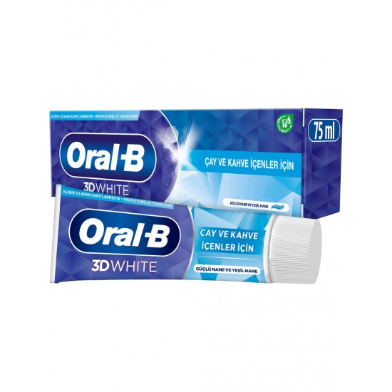 ORAL-B MACUN 3D WHITE CAY KAHVE 75ML