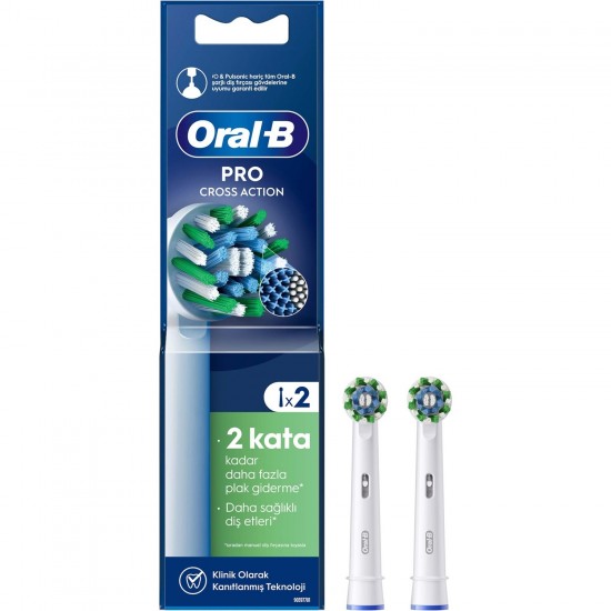 Oral-B Cross Action 2li Diş Fırçası Yedek Başlığı