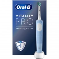 Oral-B Vitality Pro Mavi Elektrikli Diş Fırçası, 1 Diş Fırçası Başlığı, Braun Tasarımı