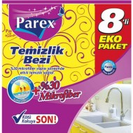 Parex Temizlik Bezi 8'li Parex Temizlik Bezi 8'li