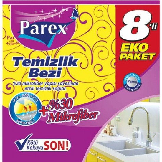 PAREX TEMIZLIK BEZI SARI EKO 8 LI