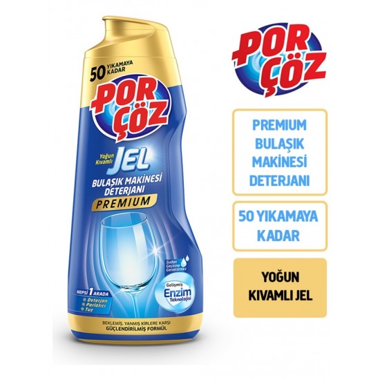 PORCOZ BULASIK MAKINE DETERJANI JEL 900 ML