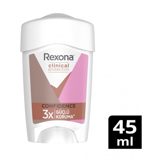 Rexona Clinical Protection Kadın Stick Deodorant Confidence 3x Güçlü Koruma 45 ml