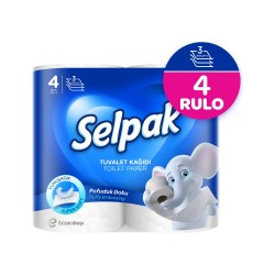 Selpak 3 Katlı Tuvalet Kağıdı 4'lü