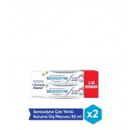Sensodyne Çok Yönlü Koruma Diş Macunu 50 ml x 2