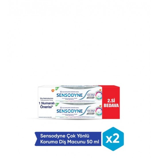 Sensodyne Çok Yönlü Koruma Diş Macunu 50 ml x 2 Adet