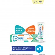 Sensodyne Promine 3-5 Yaş Çocuklar Için Gün Boyu Çürüklere Karşı Koruyan Şekersiz Diş Macunu 50ML