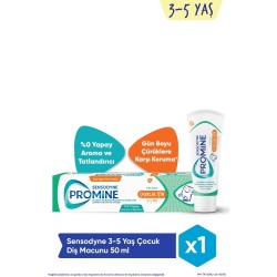 Sensodyne Promine 3-5 Yaş Çocuklar Için Gün Boyu Çürüklere Karşı Koruyan Şekersiz Diş Macunu 50ML Sensodyne Promine 3-5 Yaş Çocuklar Için Gün Boyu Çürüklere Karşı Koruyan Şekersiz Diş Macunu 50ML