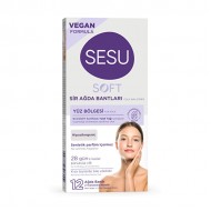 Sesu Soft Yüz Ağda Bandı 12'li Sesu Soft Yüz Ağda Bandı 12'li
