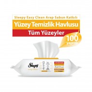 Sleepy Easy Clean Arap Sabunu Katkılı Yüzey Temizlik Havlusu 100 Yaprak Sleepy Easy Clean Arap Sabunu Katkılı Yüzey Temizlik Havlusu 100 Yaprak