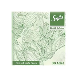 Sofia Misafir Peçetesi Yeşil Benekli 30 lu Sofia Misafir Peçetesi Yeşil Benekli 30 lu