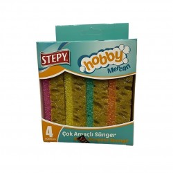 Stepy Çok Amaçlı Sünger 4 Adet Stepy Çok Amaçlı Sünger 4 Adet