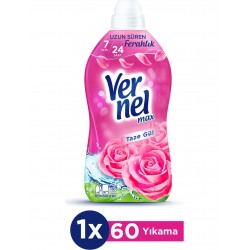Vernel Max Konsantre Sıvı Çamaşır Yumuşatıcısı Taze Gül 1440ml (60 Yıkama) Vernel Max Konsantre Sıvı Çamaşır Yumuşatıcısı Taze Gül 1440ml (60 Yıkama)
