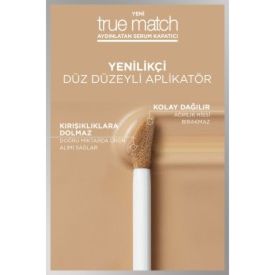 L'Oréal Paris True Match Aydınlatan Serum Kapatıcı - 1R 11 ml L'Oréal Paris True Match Aydınlatan Serum Kapatıcı - 1R 11 ml