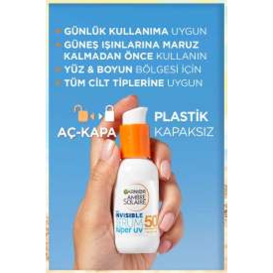 Garnier Ambre Solaire Invisible Serum Super UV Günlük Güneş Koruyucu Serum