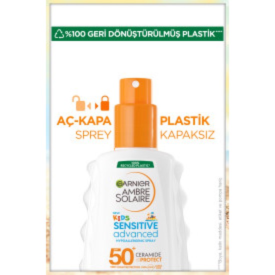 Garnier Ambre Solaire Sensitive Advanced Çocuk Hipoalerjenik Güneş Koruyucu Sprey SPF50+ 150ML