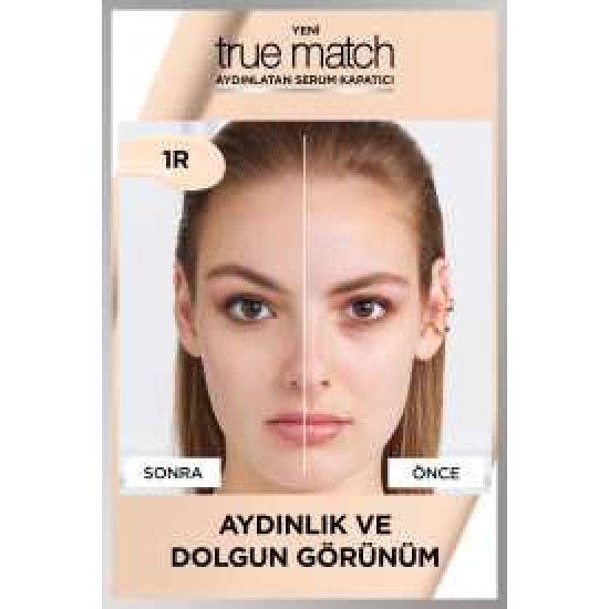 L'Oréal Paris True Match Aydınlatan Serum Kapatıcı - 1R 11 ml L'Oréal Paris True Match Aydınlatan Serum Kapatıcı - 1R 11 ml